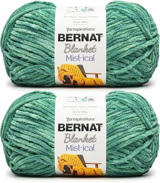 Bernat Blanket Mist-ical Spearmint 2 Pack of 300g Yarn