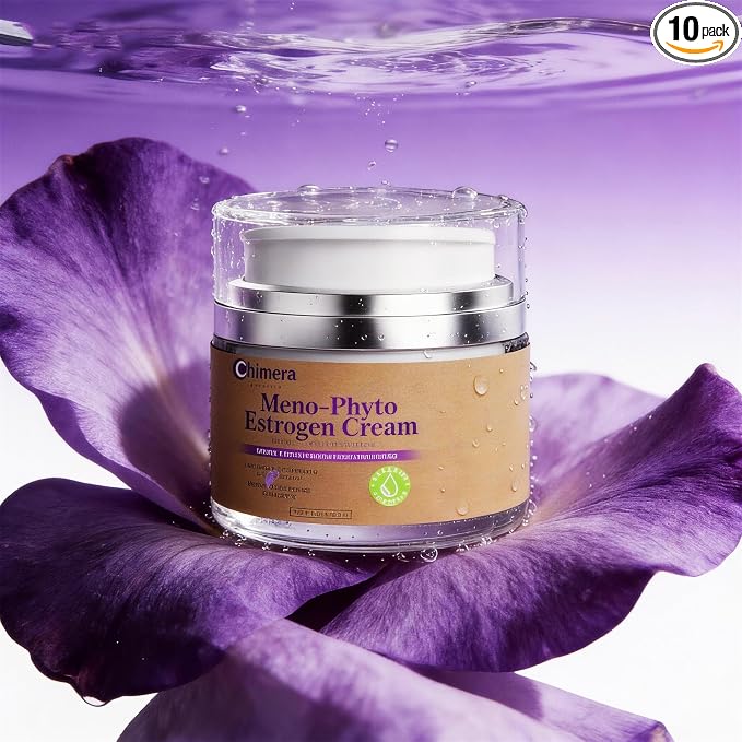 Estrogen Cream for Menopausal Women Support | Intimate Moisturizing Cream - Relieves Vaginal Dryness & Vulvar Itching | Contains Cranberry, Soy Isoflavones, Vegan Formula | 50g (3-Month Supply)