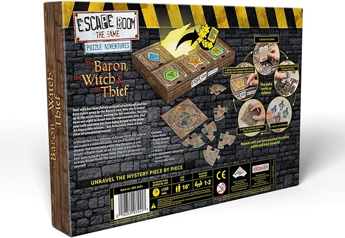 Escape Room The Game Puzzle Adventures: The Baron, The Witch and The Thief | Jigsaw Puzzle and Escape Room in One for Adults and Teens (English Version)