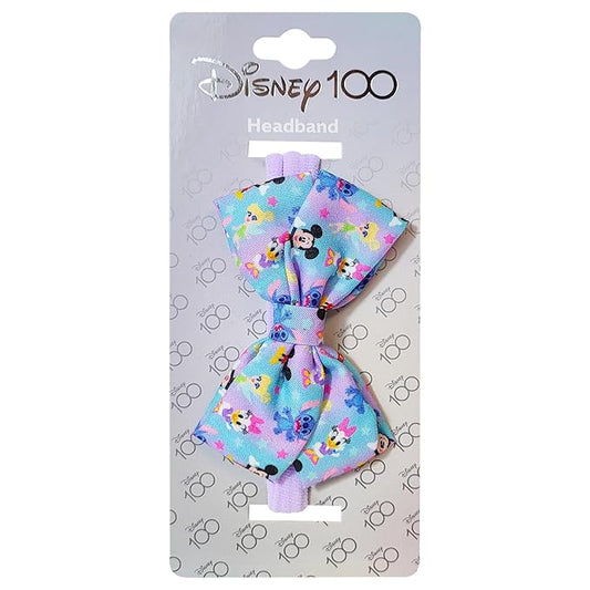 LUV HER Adorable Baby Headband Bows - Soft Elastic Hair Accessories for Girls, Printed Colorful Headbands