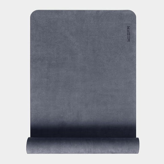 WeGym Yoga Mat, 4mm Cushioned Exercise Mat for Yoga, Pilates, Home Workouts - Anti Slip Polyurethane Suede Yoga Mat with Carrying Strap