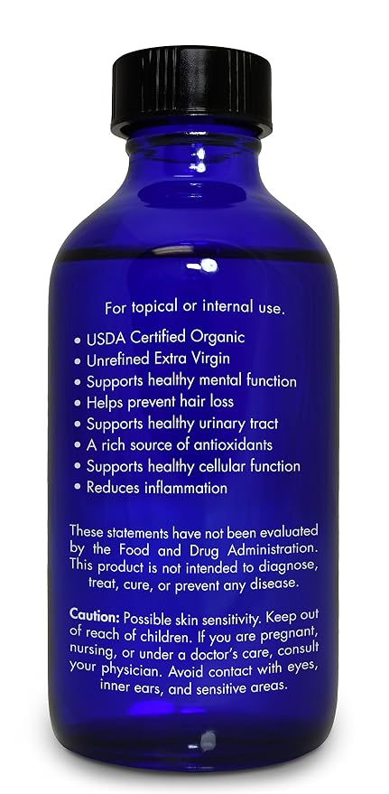 Zongle Therapeutics Organic, Pumpkin Seed Oil, Supplement, for Hair Growth – 100% Pure, Pumpkin Seed Oil, Cold Pressed, 4 OZ