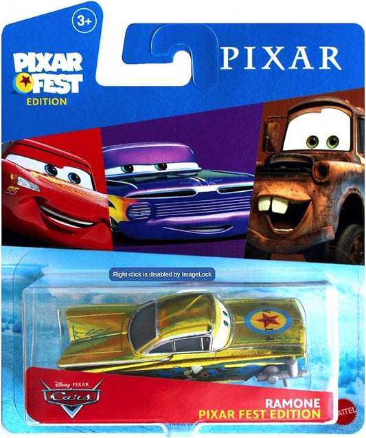 Disney Cars Pixar Fest Edition Yellow Ramone 1:55 Scale Diecast