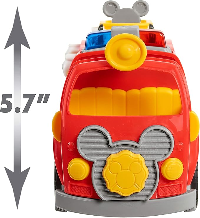 Disney’s Mickey Mouse Mickey’s Fire Engine, Figure and Vehicle Playset, Lights and Sounds
