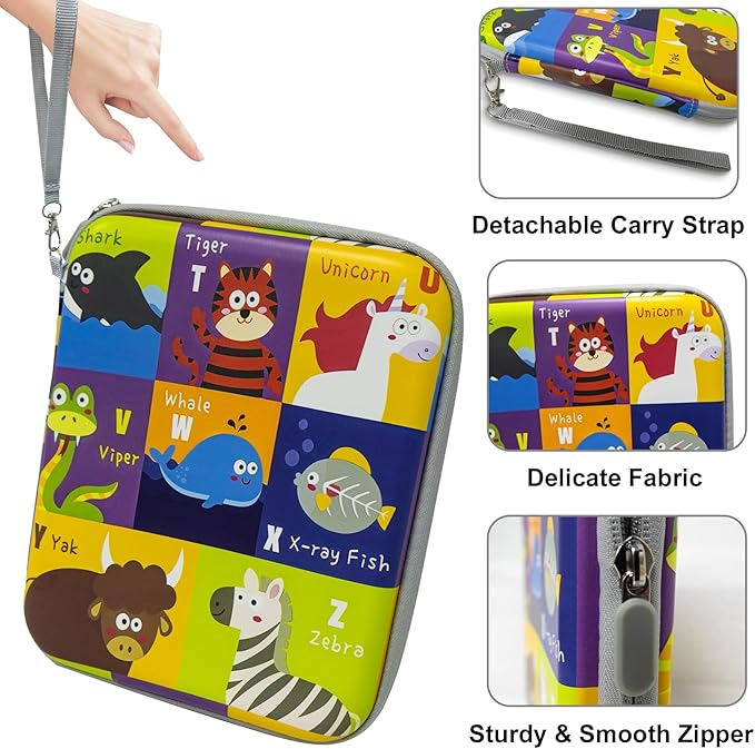 Yoto Card Case for Yoto Cards,Portable Yoto Card Holder with Zipper & 80 Pockets,Card Ctorage for Yoto Player Card Case
