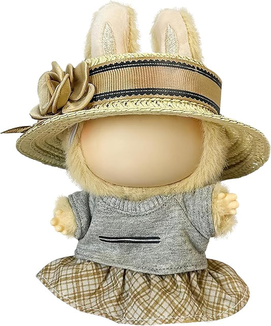 Clothes Fit for 17CM Doll, Fashion Doll Clothes Outfit Set Cute Theme Designer Toys Dress Accessories for Collector Fans Display (G Grey Set)