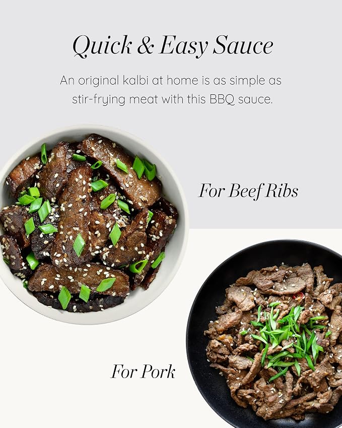 Sempio Korean BBQ Kalbi Soy & Garlic Marinade, 17.63oz / 500g | Sweet & Savory Authentic Korean BBQ Sauce with Soy Sauce & Garlic, Perfect for Stir-Fry and Grilled Meats, Zero Trans Fat