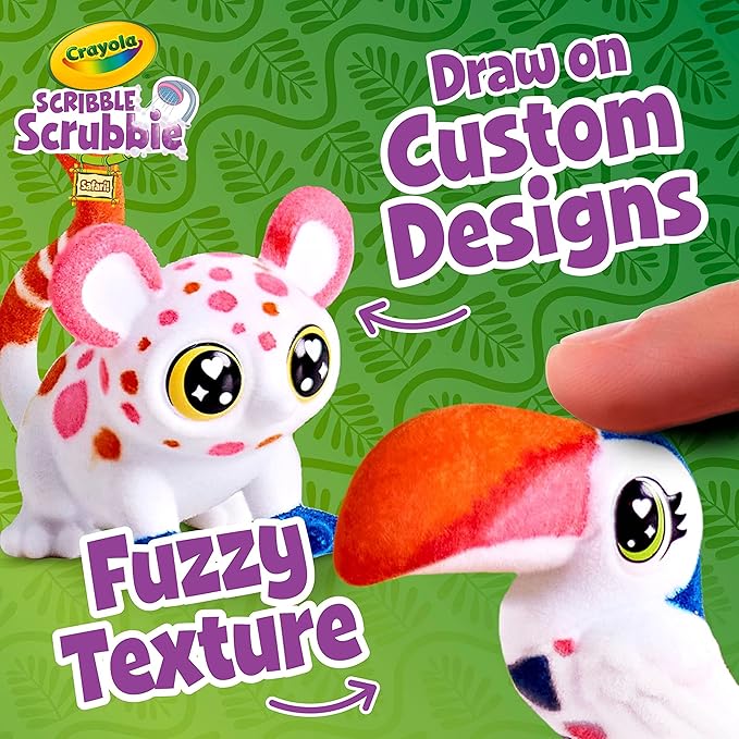 Crayola Scribble Scrubbie Pets Safari Treehouse, Toy Storage Case, Gift for Boys & Girls
