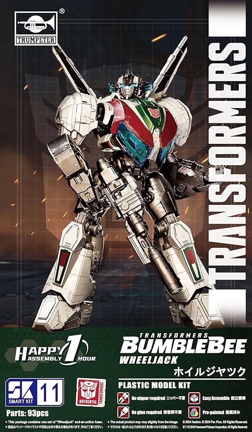 PARKHO Transformers Wheeljack Figure Model Kit – Freightliner FLA Cabover 3D Articulated Action Easy to Assemble Pre Painted Collectible Series Toys Hobby 03129
