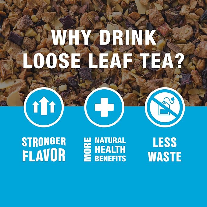 Tiesta Tea - Nutty Almond Cream, Premium Loose Leaf, Cinnamon Almond Herbal Tea Blend, Non-Caffeinated, Make Hot or Iced & Brews Up to 50 Cups, 6.2 Ounce Refillable Tin