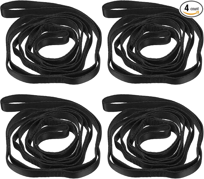 PATIKIL Daisy Chain Straps, Strong Climbing Strap Adjustable Nylon Chain Sling with Loops for Aerial Yoga Hammock Swing