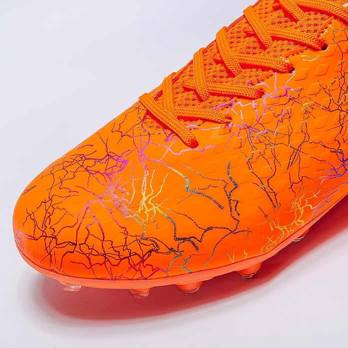Boys Girls Soccer Cleats High-top Training Football Cleats Kids Ankle-high Soccer Shoes Lightweight Outdoor Futsal