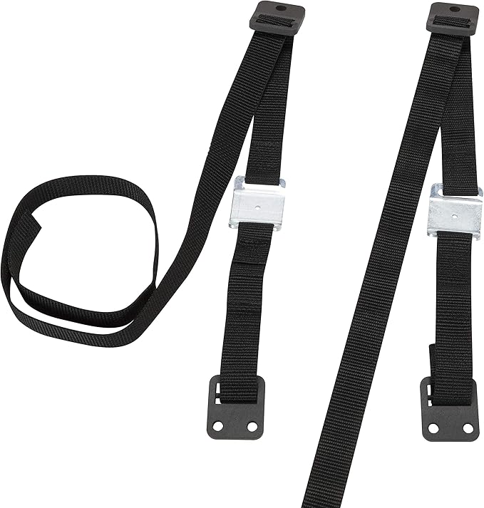 Safety 1st TV & Furniture Safety Straps, Black, 2‑Pack, Screws Included