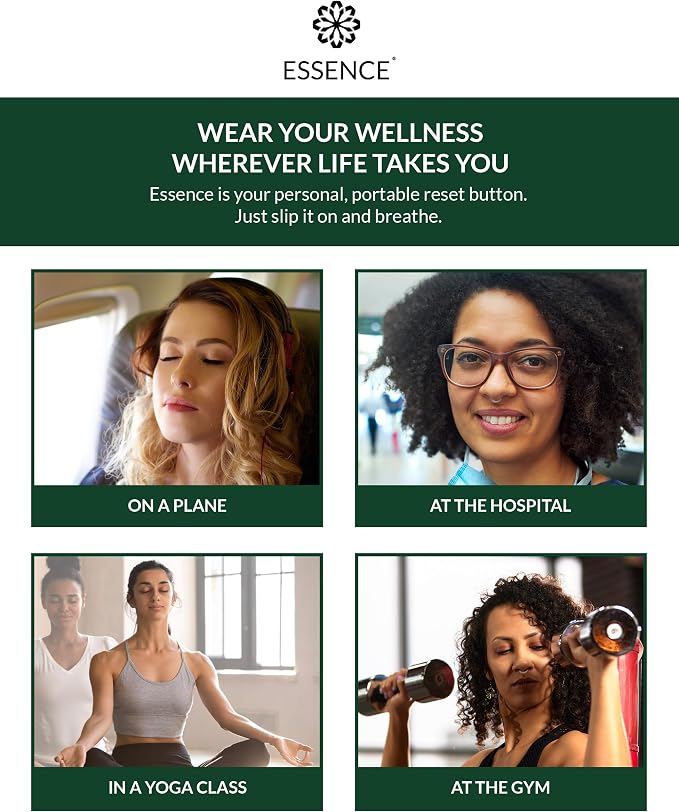 HONÉ Essence Wearable Aromatherapy Nasal Diffuser – Eucalyptus Essential Oil Nose Ring Silicone Inhaler for Stress & Mood Support - Made in USA & Travel-Friendly