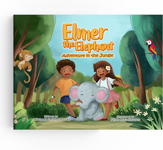 Elmer The Elephant Stuffed Animal and Heartwarming Kids Storybook Set, Book with Stuffed Animal Set with Elephant Plush & Childrens Book for Ages 3-8