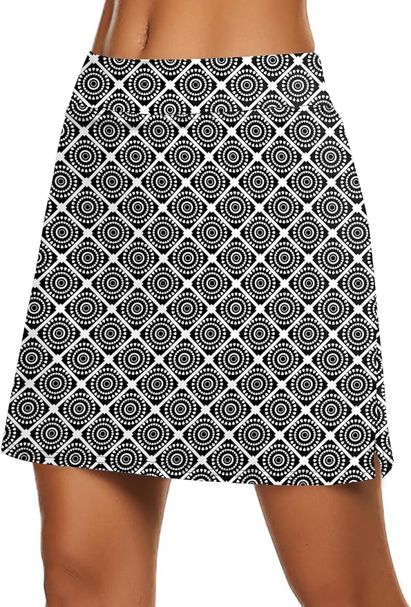 Ekouaer Women's Active Performance Skort Lightweight Skirt for Golf Tennis | Built-in Shorts, A Line, High Waisted, Tummy Control, Pickleball, Running, Workout, Sports, Skorts for Woman