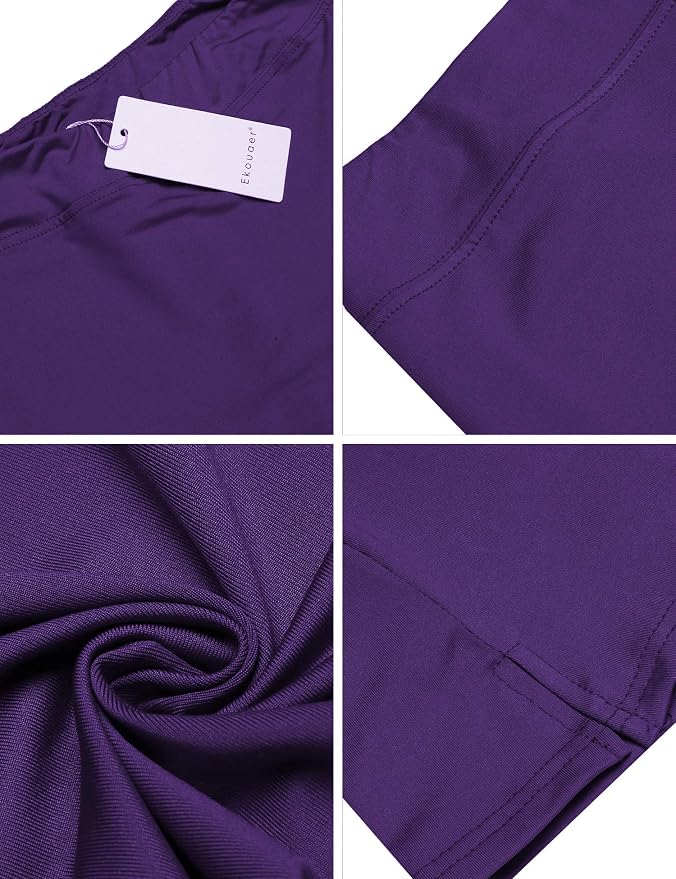 Ekouaer Women's Active Performance Skort Lightweight Skirt for Golf Tennis | Built-in Shorts, A Line, High Waisted, Tummy Control, Pickleball, Running, Workout, Sports, Skorts for Woman