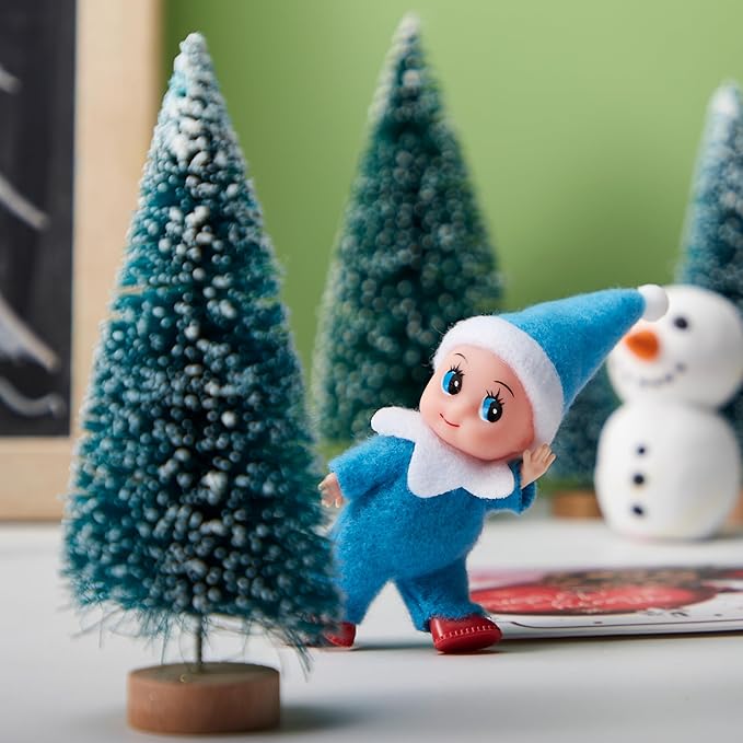 JOYIN 1 Pack Christmas Blue Tiny Elf Soft Plush Toy for Adults Kids Accessories Party Favors Xmas Party Supplies Christmas Decor, Xmas Gift