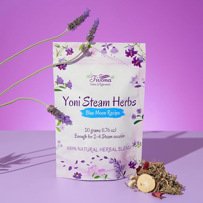 Fivona Yoni Steaming Herbs - for Feminine Use and Rituals - V-Detox, Cleanse, Wash, Odor Control - 2 to 4 Sessions - Female PH Balance- 1.76 Ounces