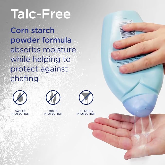 Shower to Shower Morning Fresh Body Powder with Lavender for Men & Women, Talc Free, Sweat Absorbing, Prevents Chafing & Odor, Deodorizing All Over Body Powder for Long Lasting Freshness, 13 OZ