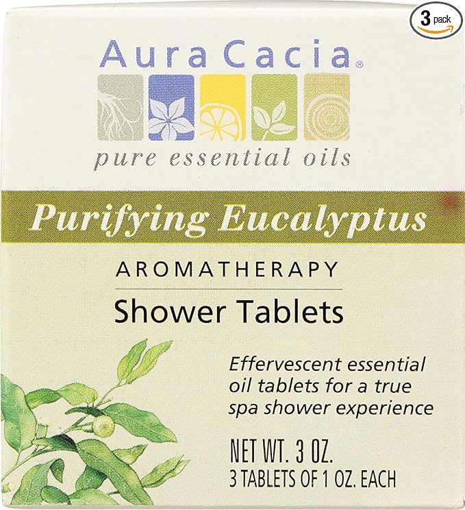 Aura Cacia Purifying Eucalyptus Aromatherapy Shower Tablets