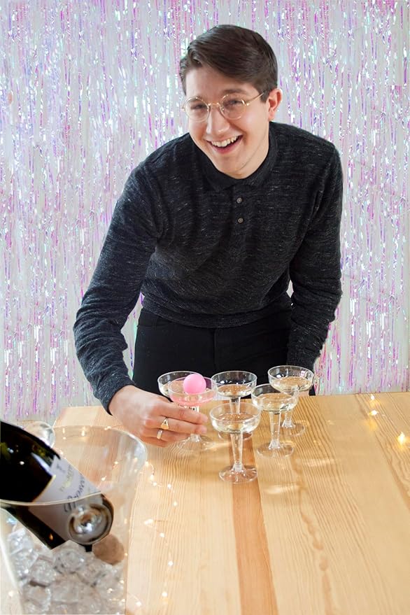 Talking Tables Prosecco Pong Drinking Party Game Includes Balls | Games for Bachelorette Party, Girls Night, Birthday, Bridal Shower, NYE, Christmas, 12 Glasses
