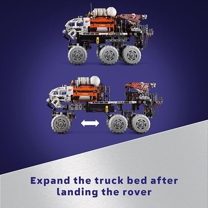 LEGO Technic Mars Crew Exploration Rover Building Set, Space Gift for Boys and Girls, Science Project, NASA Inspired Toy, Advanced Building Kit for Kids Ages 10 and Up, 42180