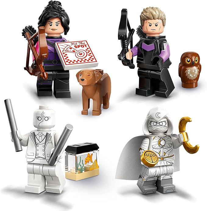 Lego 71039 Marvel Series 2 Mini Figures, 1 of 12 Iconic Disney+ Characters to Collect in Each Bag, Includes Wolverine, Hawkeye, She-Hulk, Echo and More (1 Piece, Style Sent Randomly)