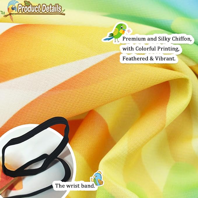 Bird-Costume-Parrot-Wings for Kids with Bird Headbands, Boys Girls Eagle Dress-up Cape Halloween Party Favors Gifts