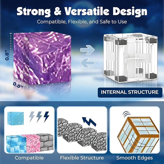 Magnetic Blocks | Upgraded Magnets, 150PCS Magnetic Building Blocks, Storage Bag Included, STEM Toys for Kids Ages 3+, Magnetic Blocks for Kids Ages 4-8, Birthday Gifts for Boys and Girls