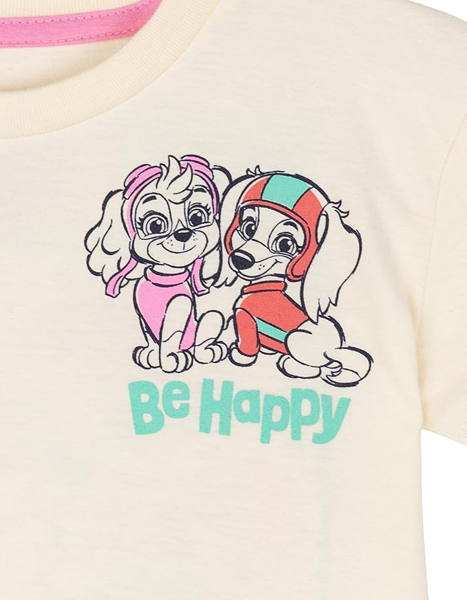 Paw Patrol Girls T-Shirt and Leggings Outfit Set Toddler to Big Kid Sizes (2T - 10-12)