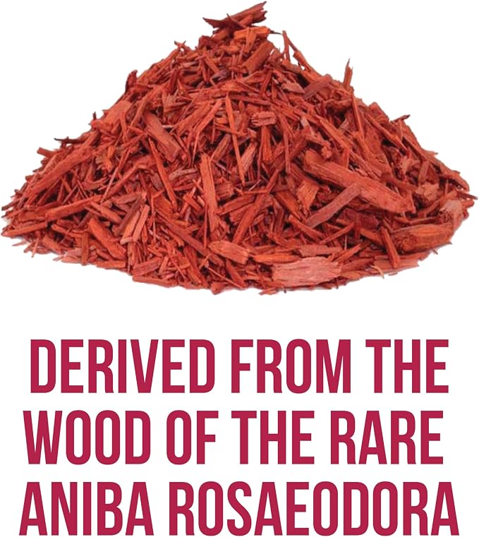 Rosewood Essential Oil (Bois de Rose) 100% Pure Steam Distilled Oil from Aniba rosaeodora Wood – Aromatherapy, Diffuser, Skincare, Massage, DIY Perfumes, Natural Fragrance | Peru | 5ml