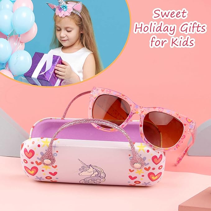 KENBO Kids Sunglasses for Girls UV Protection Toddler Sunglasses
