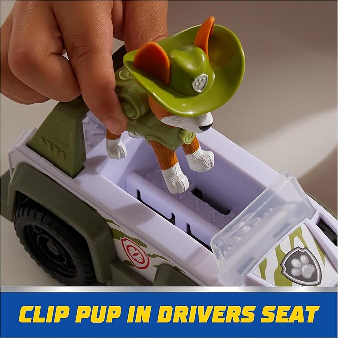Paw Patrol, Tracker’s Jungle Rescue Vehicle, Toy Truck with Collectible Action Figure, Sustainably Minded Kids Toys for Boys & Girls Ages 3 and Up