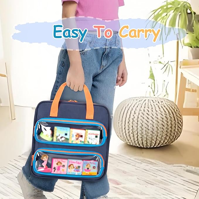 GRAOSO Carrying Case Compatible with Little Tikes Story Dream Machine Books, Hold Up to 8 Characters and 24 Books, Toy Storage Bag for Storybook, Character Collection