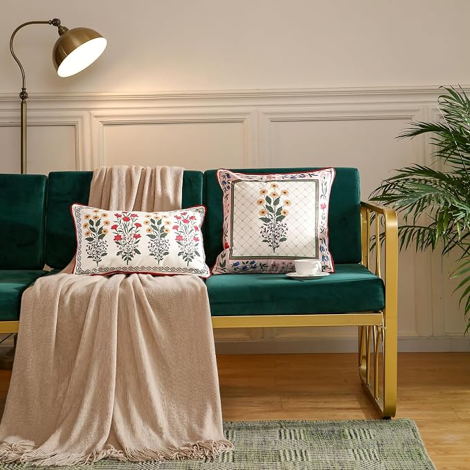 Designer Velvet Throw Pillow Cover,20"x12" Set of 2-Bertina C | Pillow Cover,Concealed Zipper Design,Dragonfly Pattern,Sofas,Bedroom,Living Room,Lounge Chairs,All Season Home Decor