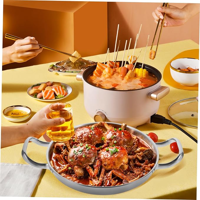Stainless Steel Griddle Stainless Steel Pots Large Pot for Cooking Korean Pan Small s for Cooking Ramen Steel Pans for Home Pan Hot Commercial Individual
