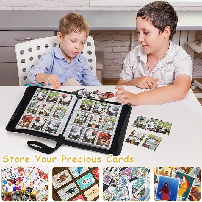 Card Binder for Cards Binder 9-Pocket,Compatible with Cards, 9-Pocket Pages Sleeves Hold up 720 Cards.Trading Card Binder with Sleeves，Card Holder Collector