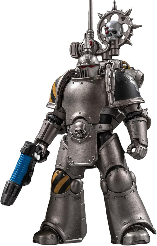 JOYTOY 1/18 Action Figures - Warhammer The Horus Heresy Iron Warriors MKlIl Tactical Legionary with Nuncio-vox - 5‘’,Highly Posable Collectible Model Ages 15+