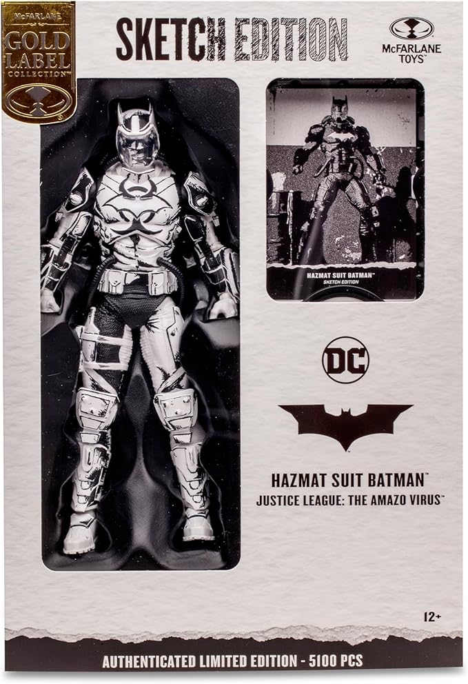 Hazmat Suit Batman (DC Multiverse) Sketch Edition Gold Label 7"" Figure MTS Exclusive, 17047