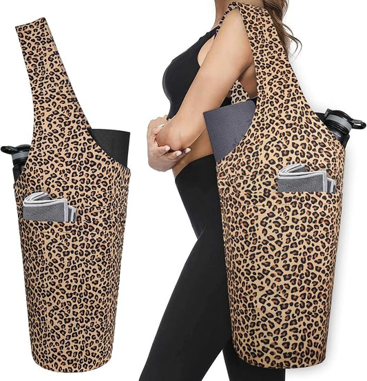 Yoga Mat Bag - Long Tote with Pockets - Holds More Yoga Accessories - Yoga Bag Fit Most Size Mats - Yoga Mat Carrier