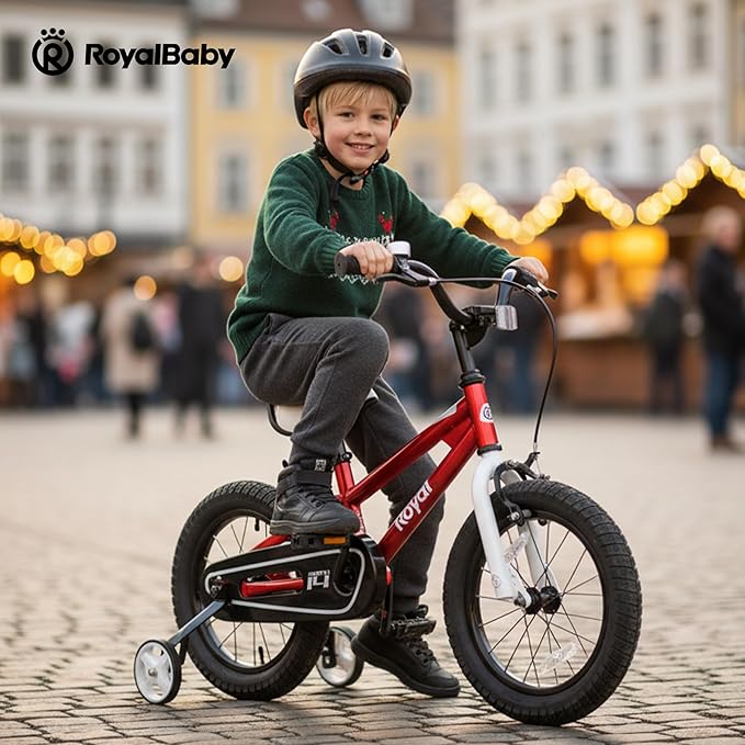 RoyalBaby Kids Bike Freestyle Classic & EZ Balance Pedal Switchable Bicycle, 12 14 16 18 Inch, 3-10 Years Toddler to Big Kids
