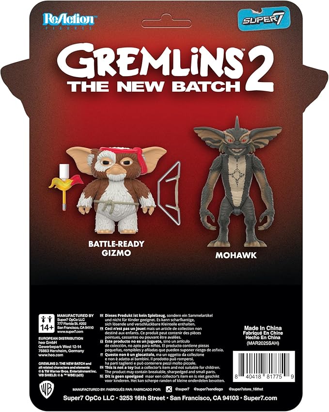 Super7 Gremlins Reaction Figures - Mohawk (Character Card) Action Figure
