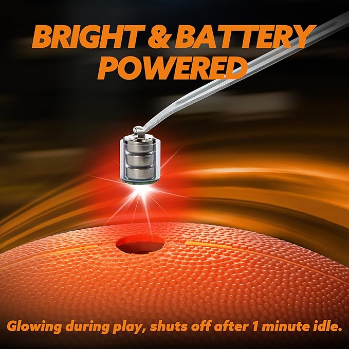 SYNCFUN Glow in The Dark Football for Boys, Light Up Football for Night Outdoor Sports Games, Red Glowing Ball, Ball Accessories Gifts for Teen Boy Toys Ages 3 Old and Up