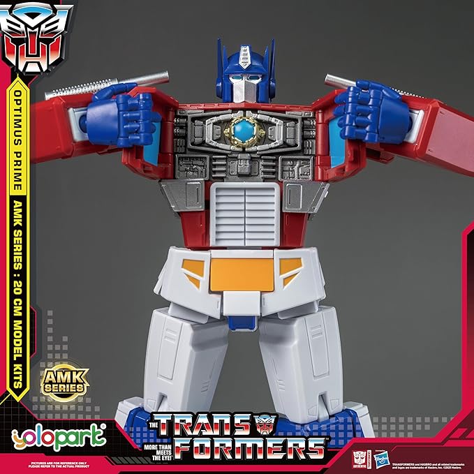 YOLOPARK Transformers Toys G1 Action Figures,AMK Series Highly Articulated Optimus Prime,Megatron,Bumblebee,Starscream Transformer Toys for Adults Boys Girls,No Converting