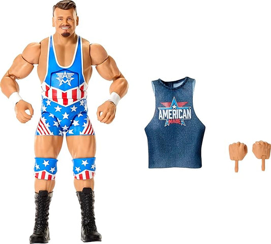 Mattel WWE Elite Action Figure & Accessories, Series #118 Set, 6-inch Collectible Brutus Creed with 25 Articulation Points & Swappable Hands