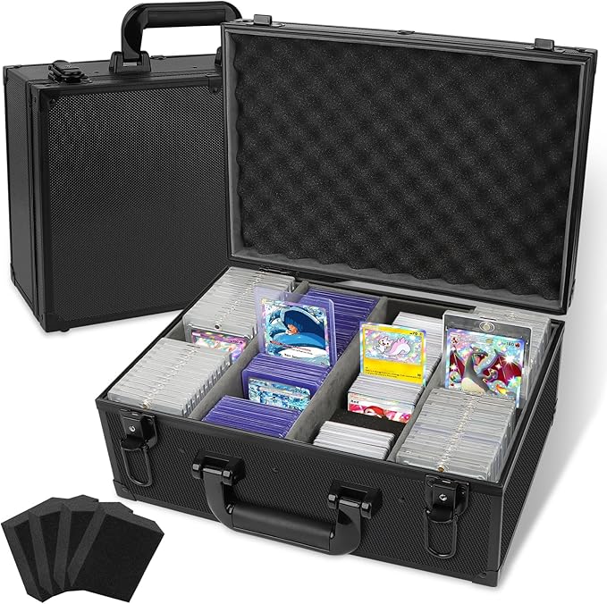 Toploaders Storage Box for 540+ 3" x 4" 35pt Rigid Card, Sports Card Storage Case Trading Card Storage Box Waterproof Protective Top Loaders Storage Hard Case Holds 120+ One Touch Magnetic Card Holder
