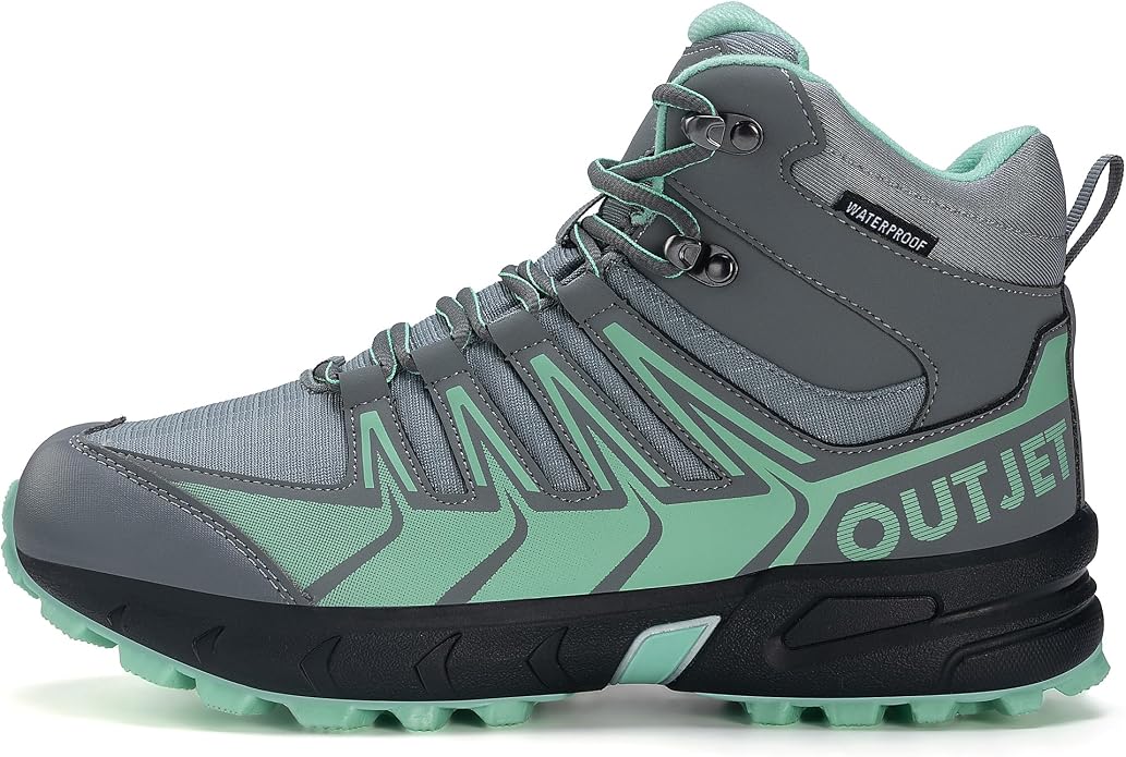 Women's Waterproof Hiking Boots Lightweight Comfortable Non-Slip Outdoor Walking Trekking Trails Boot
