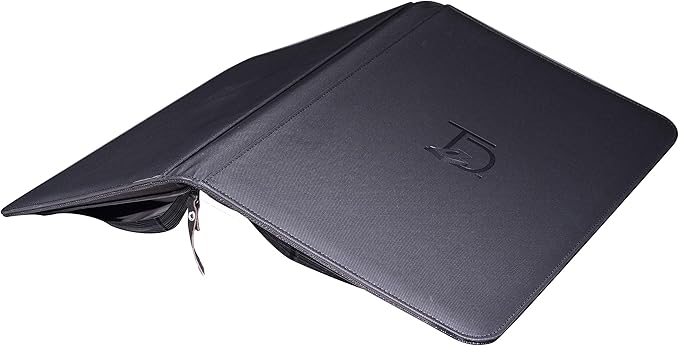 TopDeck 500 Card Ringless Zip Binder Pro - 9-Pocket Pages Side Load Sleeve TCG Storage Portfolio, Compatible with Pokemon, Yu-Gi-Oh, One Piece, MTG, Comic Trading Collectible Cards - Black