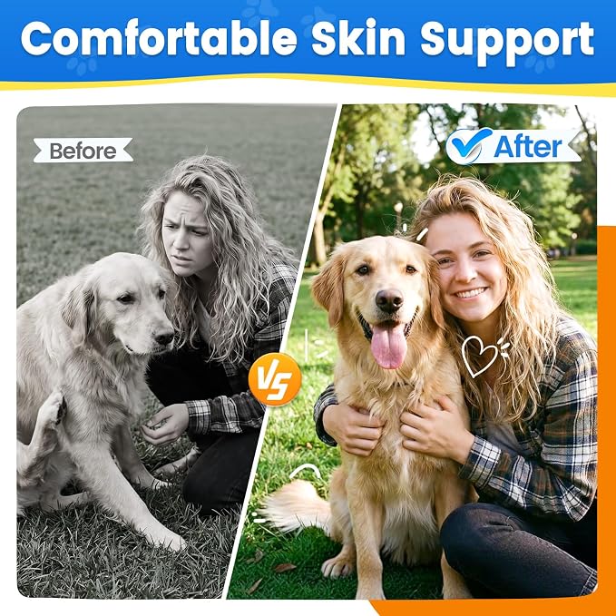 Carmelie 2PCS Yeast Infection Treatment for Dogs, Support Healthy Itch Relief, Ear Paw Discomfort Care, Itch Relief for Dog, Allergy Supports, Inflammation Relief for Dogs, Bacon Flavor 60ml
